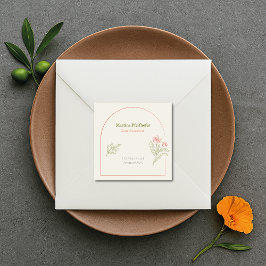 Mediterranean & Elegant Vierkante Sticker