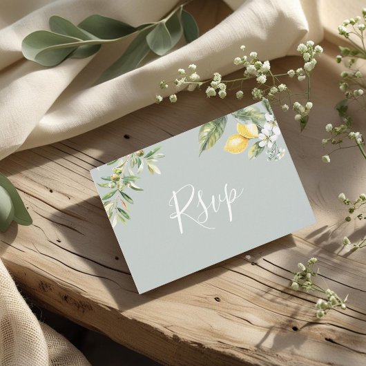 Mediterranean Garden Lemon Menu Keuze RSVP Kaart