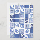 Mediterranean Lemon 40th Birthday Invitation Kaart (Achterkant)