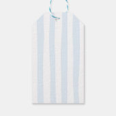 Mediterranean Lemon Blue Bows Baby shower Cadeaulabel (Achterkant)