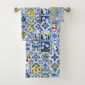Mediterranean Lemon & Cobalt Blue Tile Garden (En situation)