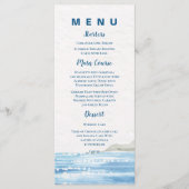 Mediterranean Lemon Grove Coastal Wedding Dinner Menu (Voorkant)