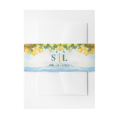 Mediterranean Lemon Grove Coastal Wedding Uitnodigingen Wikkel (Voorkant Voorbeeld)