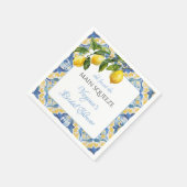 Mediterranean Lemon Main Squeeze Bruiloftsfeest Servet (Hoek)
