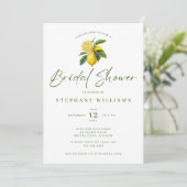 Mediterranean Lemon Theme Bridal Invitation (Debout devant)
