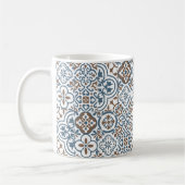 Mediterranean Moroccan Tile pattern Koffiemok (Links)