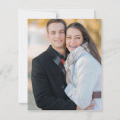 Mediterranean Photo Coastal Wedding Save the Date (Achterkant)