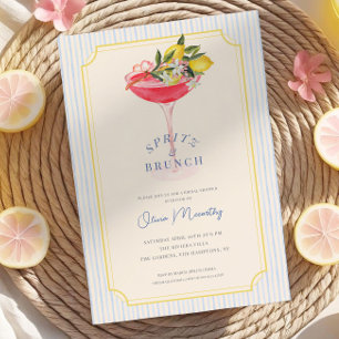 Mediterranean Spritz & Brunch Citroen Bruidsborrel Kaart