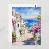 Mediterranean Summer Briefkaart (Voorkant / Achterkant)