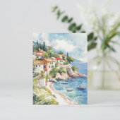 Mediterranean Summer Briefkaart (Staand voorkant)