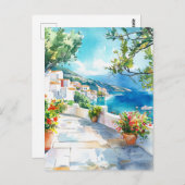 Mediterranean Summer Briefkaart (Voorkant / Achterkant)