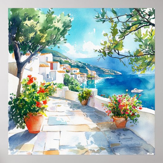 Mediterranean Summer Poster (Voorkant)