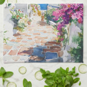 Mediterranean Summer Theedoek (Gevouwen)