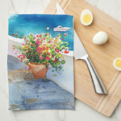 Mediterranean Summer Theedoek (Quarter Fold)