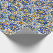Mediterranean Tile Party Wrap  Cadeaupapier (Hoek)