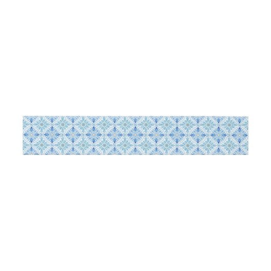 Mediterranean Tile Pattern | Amalfi Coast Wedding Uitnodigingen Wikkel (Vlak)