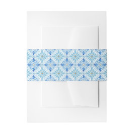 Mediterranean Tile Pattern | Amalfi Coast Wedding Uitnodigingen Wikkel