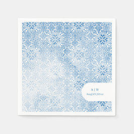 Mediterranean tile pattern servet