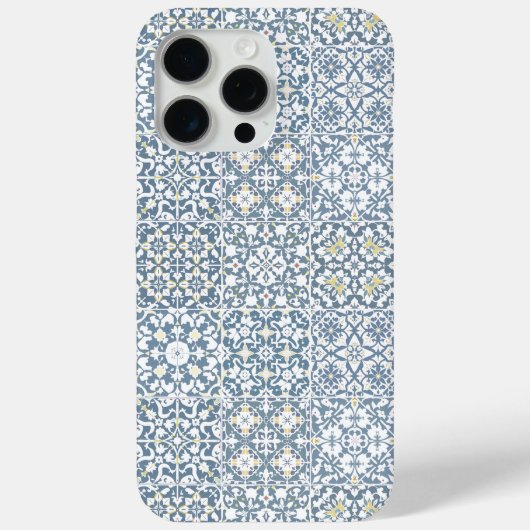 Mediterranean Tiles, Moroccan, Majolica, Azulejo Case-Mate iPhone Case (Achterkant)