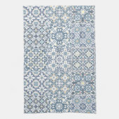 Mediterranean Tiles, Moroccan, Majolica, Azulejo Theedoek (Verticaal)