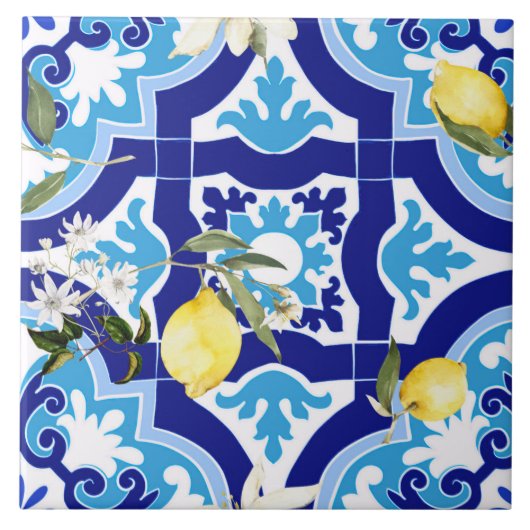 Mediterranean tiles tegeltje (Voorkant)