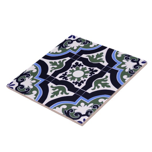 Mediterranean tiles tegeltje (Zijkant)