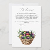 Mediterranean Verloving Announcement Kaart (Voorkant)