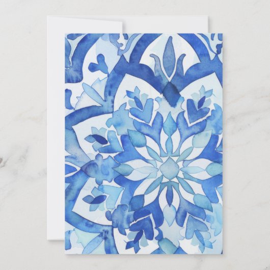 Mediterranean Verloving Announcement Kaart (Achterkant)