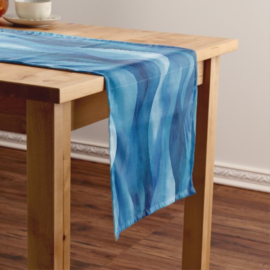 Mediterranean Waves Table Runner Korte Tafelloper (Voorbeeld)