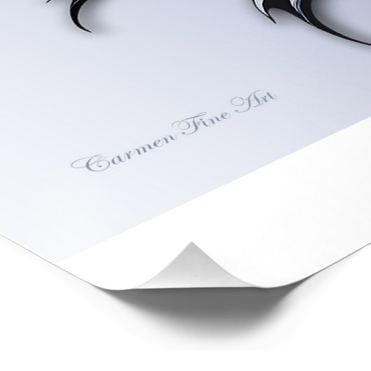 "Méditerranée abstraction" Poster brillant (Coin)