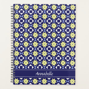 Méditerranée Bleu Bleu Floral Carrelage Nom du Mot