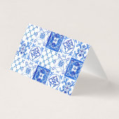 Méditerranée Italie Floral Rose Cartes de Place (Back)