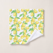 Mediterrenean Citrus Lemon pattern Bad Handdoek (Wasdoekje)