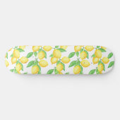 Mediterrenean Citrus Lemon pattern Skateboard (Horizontaal)