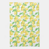 Mediterrenean Citrus Lemon pattern Theedoek (Verticaal)