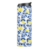 Mediterrenean Citrus Lemon pattern Thermosbeker (Gedraaid links)