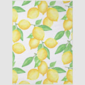 Mediterrenean Citrus Lemon pattern Tissuepapier (Voorkant)