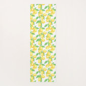 Mediterrenean Citrus Lemon pattern Yogamat (Achterkant)