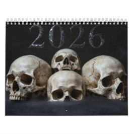 Medium 2026 Skull Art Calendar Kalender
