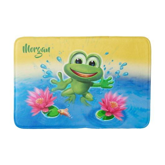 Medium badmat Leap Frog ontwerp. (Voorkant)