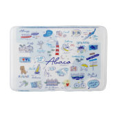 Medium Bath Mat - "The ABC's of Hope Town" (Voorkant)