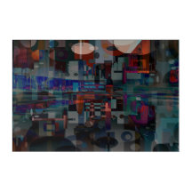 (Medium) C.E. stadslandschap digitaal abstract