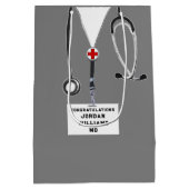 Medium-cadeau voor Afstuderen van de Medische Scho Medium Cadeauzakje (Achterkant)