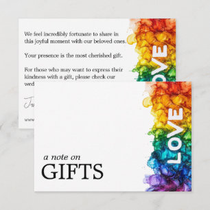 🌈 Medium cadeaubon LGBTQ geschilderd met liefde Informatiekaartje