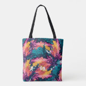 Medium Canvas tas kleur splash voor haar (Achterkant)