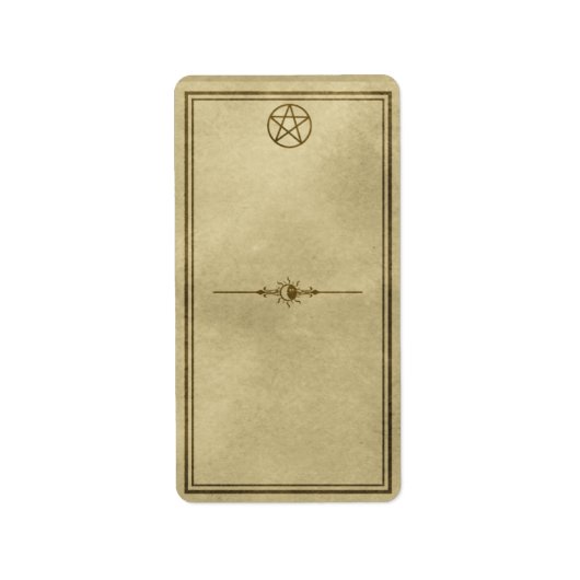 Medium Celestial Pentacle Apothecary Label (Voorkant)