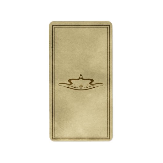 Medium decoratief apothekersetiket etiket (Voorkant)