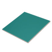 Medium/donker Medium Turquoise effen kleur Tegeltje (Zijkant)