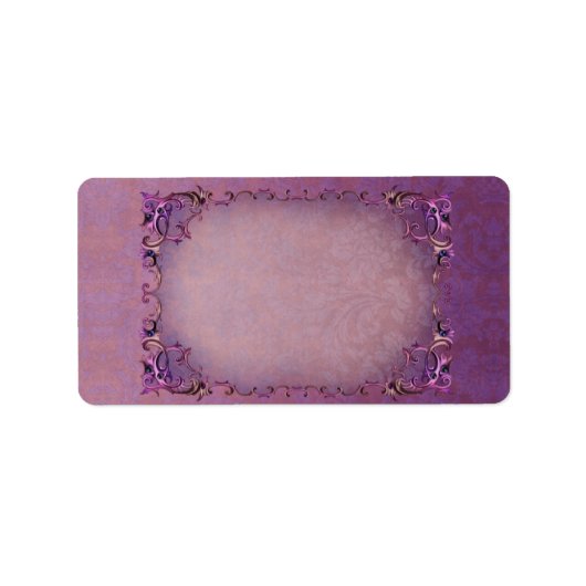 Medium herfst Brocade horizontaal apothekersetiket Etiket (Voorkant)