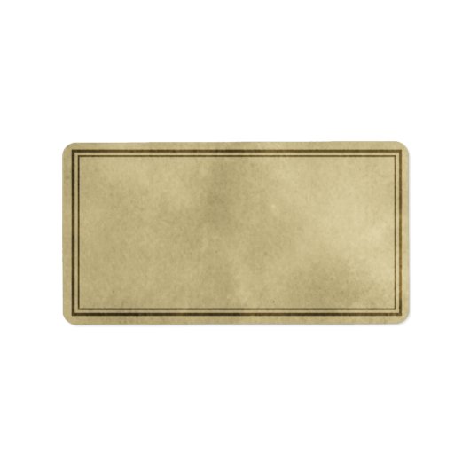 Medium horizontaal effen apothekerlabel etiket (Voorkant)